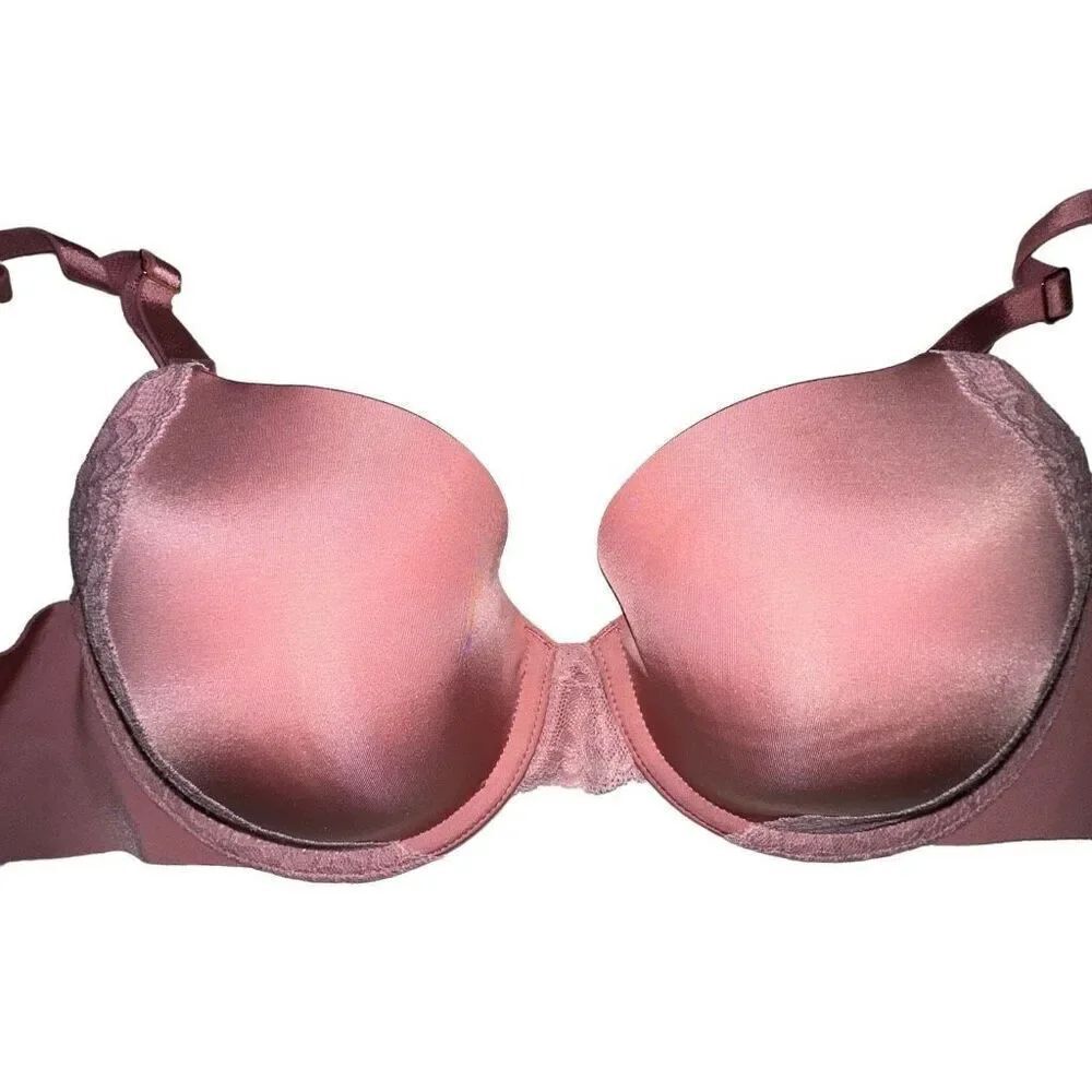 Soma Vanishing 360 lace trim in dusty rose - 36B